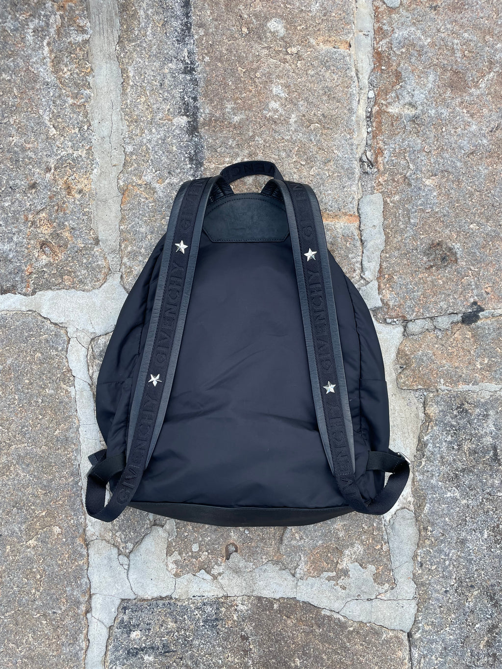 FW11 Givenchy Rottweiler Star Studded Nylon Leather Backpack