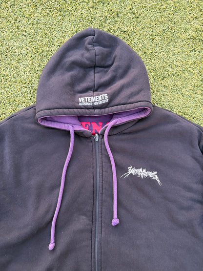 AW17 Vetements Eleven Inch Gun Club/Total F*cking Darkness Reversible Padded Cotton Bomber Jacket
