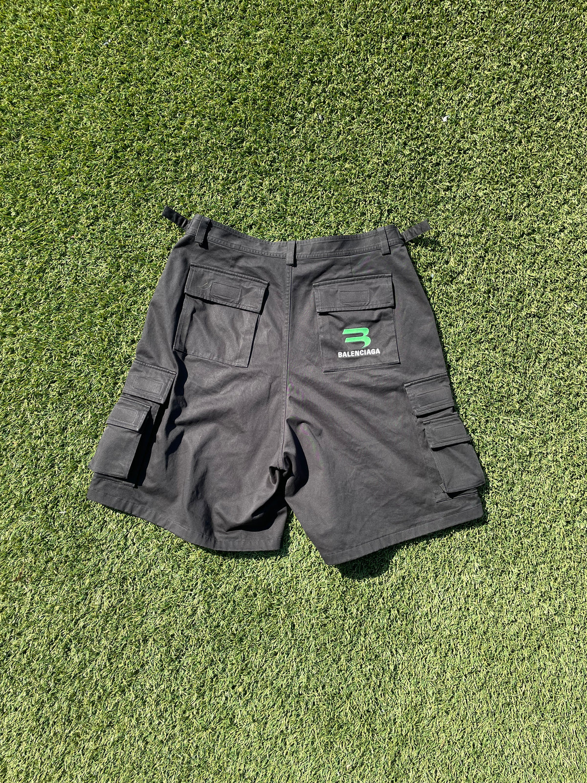 AW21 Balenciaga Gamer Patchwork Cargo Shorts