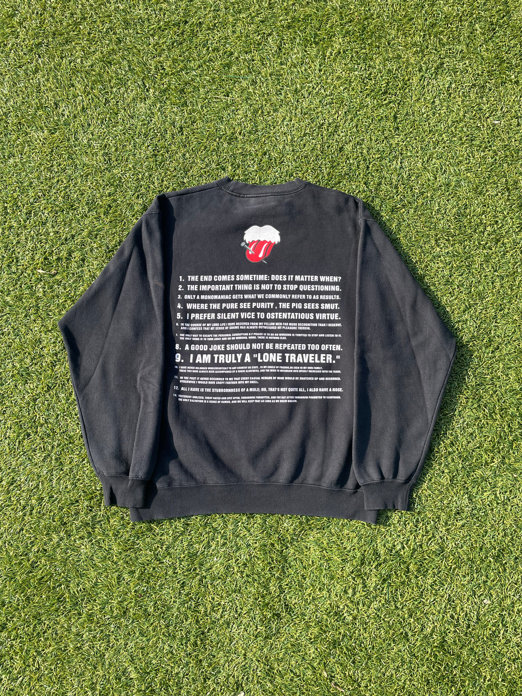AW03 “Touch Me I’m Sick!” - Number (N)ine Rolling Stones Black Sweater