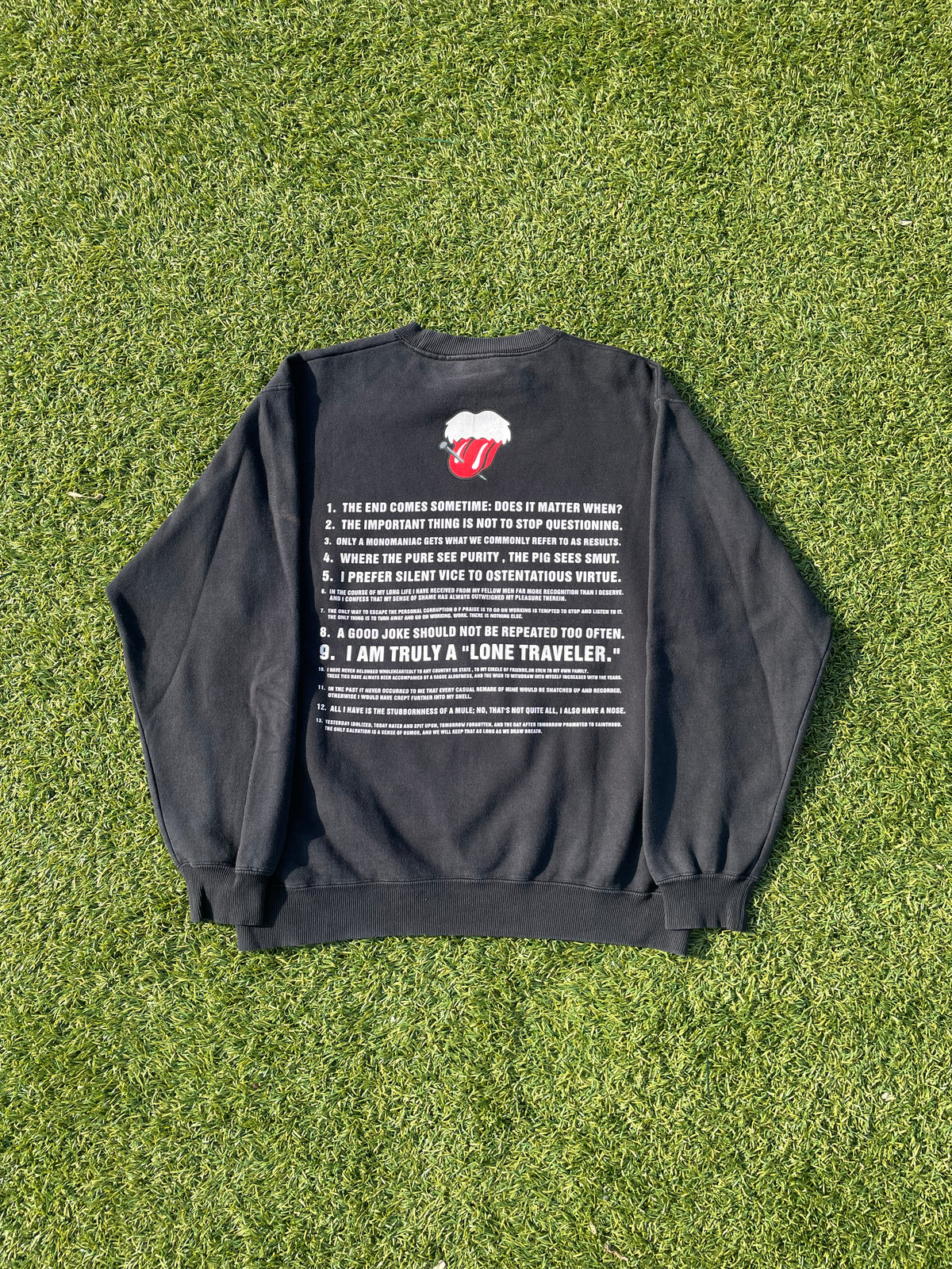 AW03 “Touch Me I’m Sick!” - Number (N)ine Rolling Stones Black Sweater