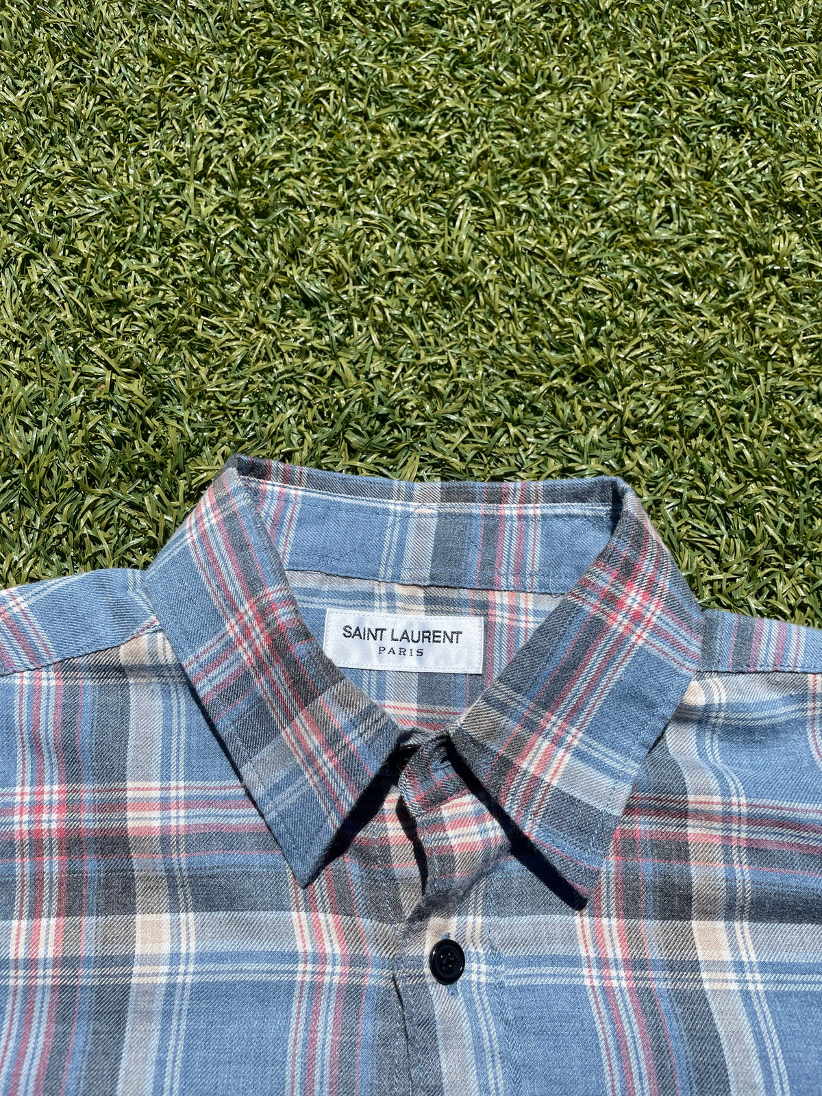2017 Saint Laurent Plaid Cotton Flannel