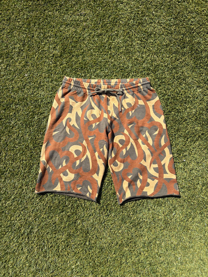 AW04 “Give Peace A Chance” - Number (N)ine Sun Tanned Tribal Camo Shorts