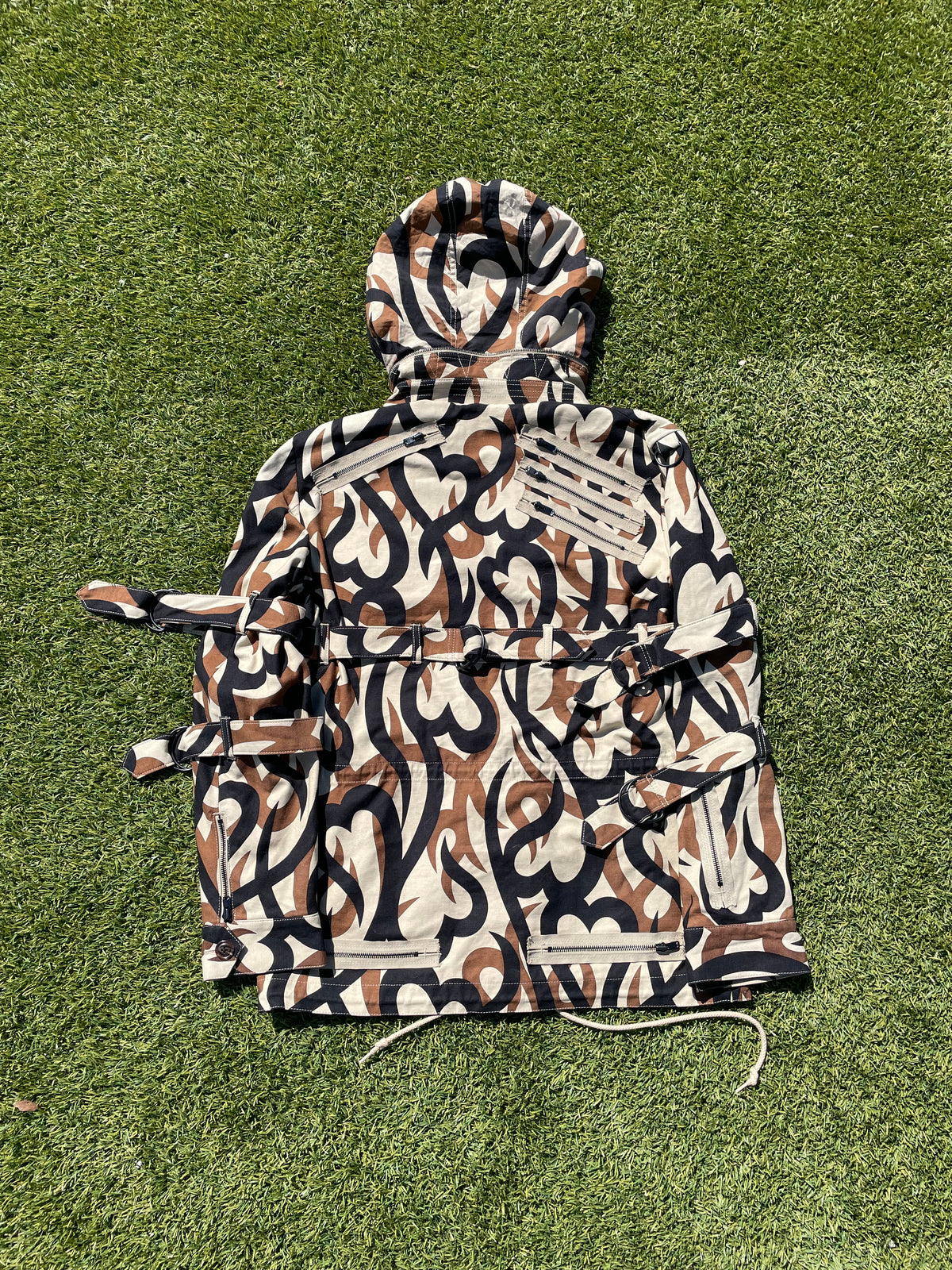 AW04 “Give Peace A Chance” - Number (N)ine Tribal Heart Camo M-65 Cargo Jacket