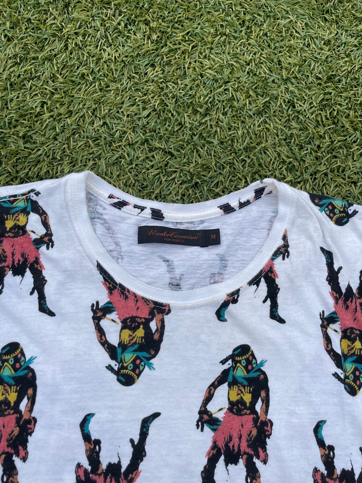 SS03 “Scab” - Undercover All Over Print Ethnic Figure Sleeveless Tank Top