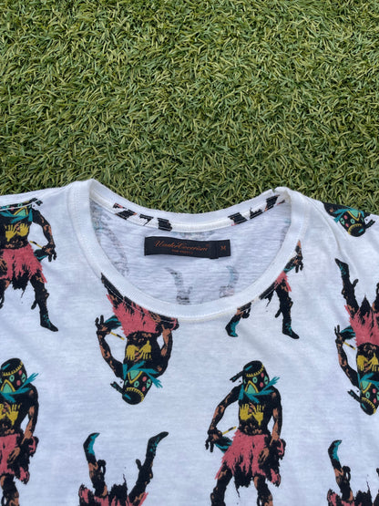 SS03 “Scab” - Undercover All Over Print Ethnic Figure Sleeveless Tank Top