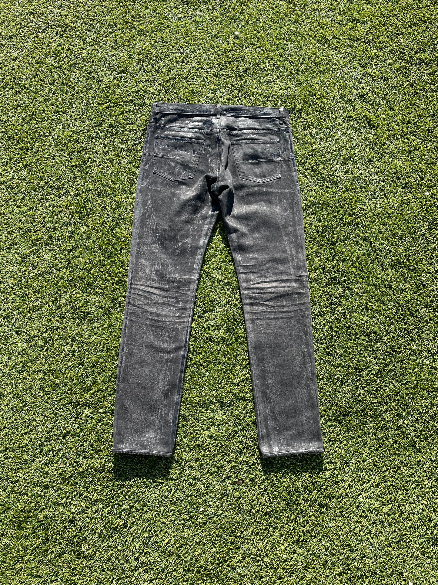 AW05 “In The Morning” - Dior By Hedi Slimane Black Waxed Luster Denim