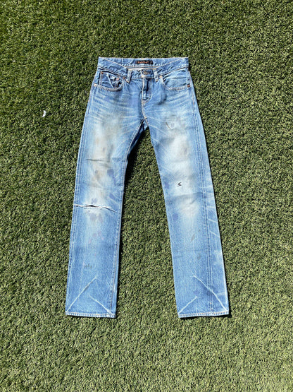 SS06 “T” - Undercover Distressed Lightwash Denim