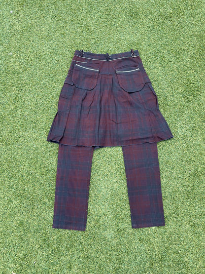 AW03 “Paperdoll” - Undercover Distressed Tartan Kilt Trousers