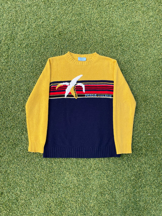 AW2018 Prada Milano Banana Stripe Knit Sweater 🍌