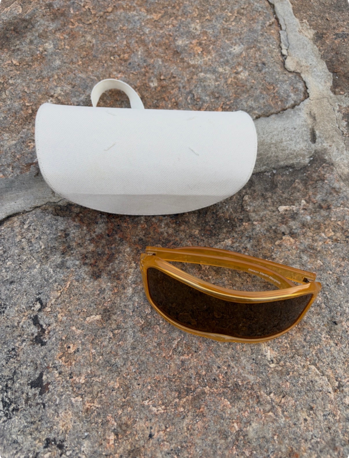 SS09 Maison Martin Margiela Cyclops Translucent Orange Incognito Sunglasses