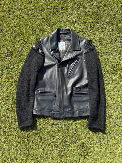 AW09 “Earmuff Maniac” - Undercover Ethnic Moto Leather Jacket