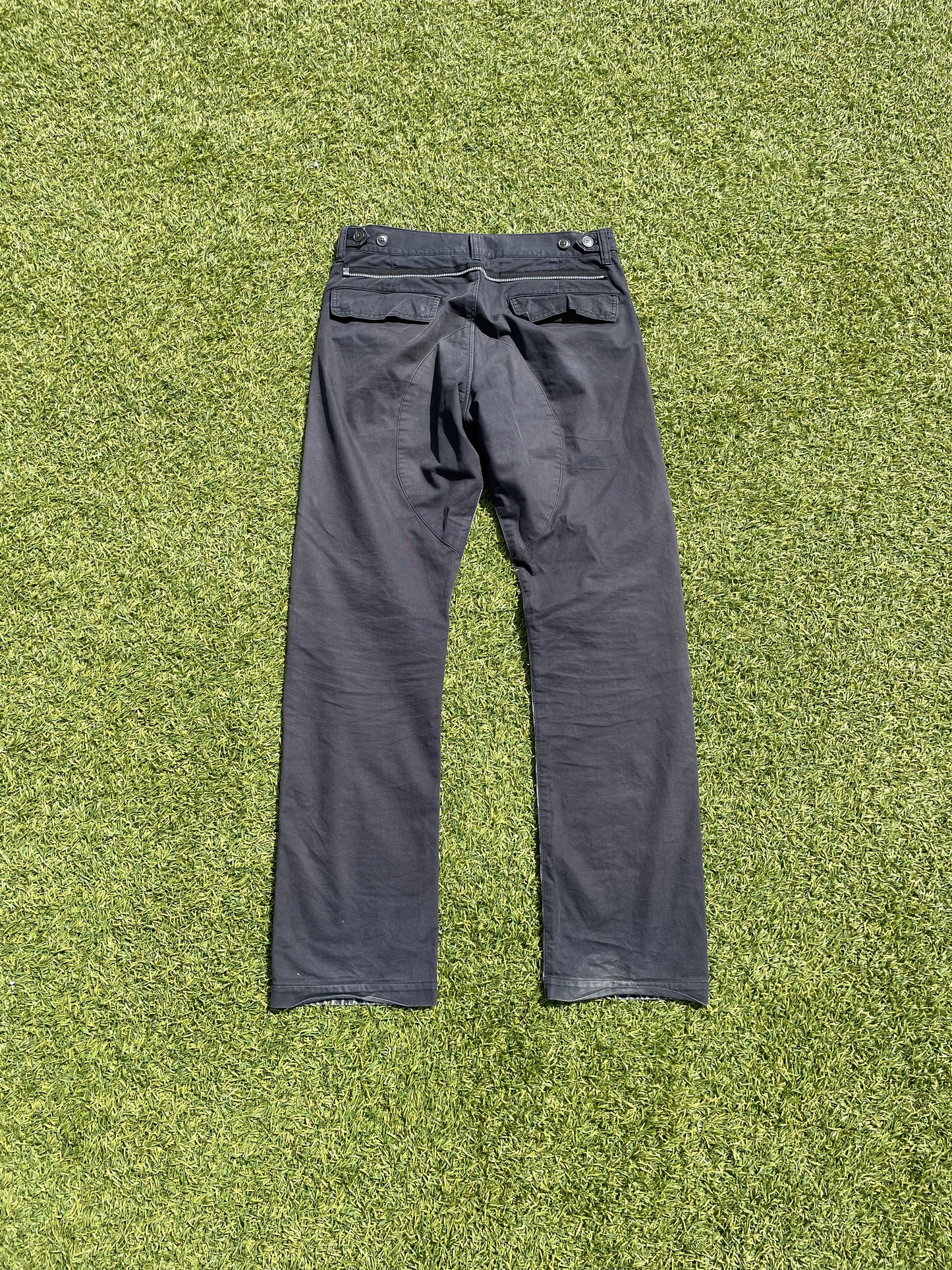 SS06 “T” - Undercover Convertible Utility Cargo Hybrid  Distressed Denim