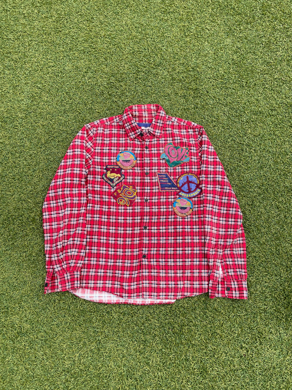 AD2006 Junya Watanabe Patchwork Red Picnic Flannel