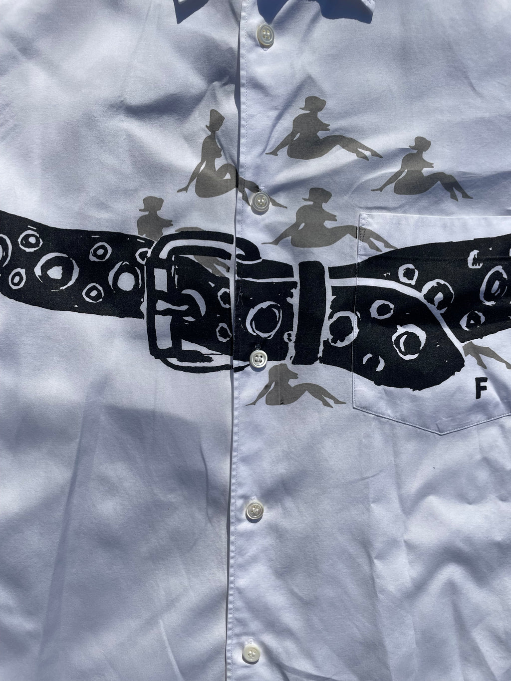 AD2000 Comme Des Garçons Homme+ Belt Button Up Shirt