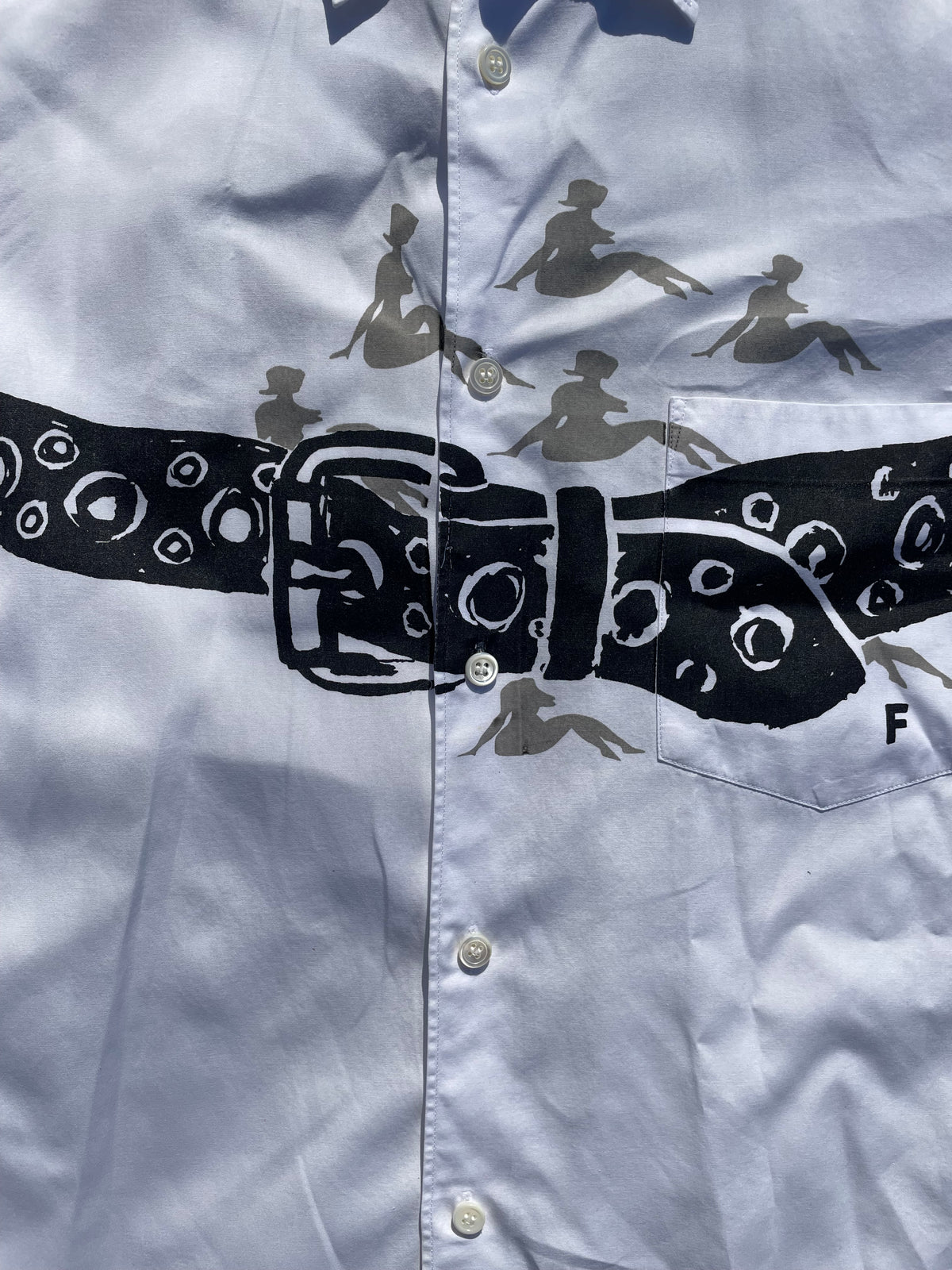 AD2000 Comme Des Garçons Homme+ Belt Button Up Shirt