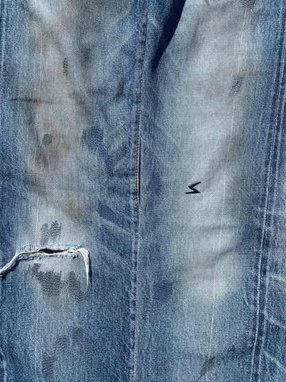 SS06 “T” - Undercover Distressed Lightwash Denim