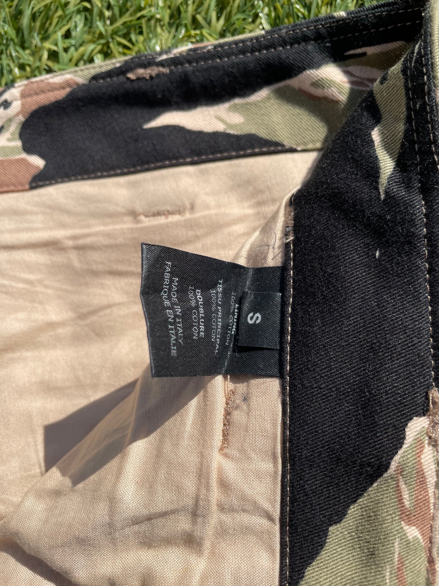 AW18 Vetements Laser Cut Tiger Camo Cargo Pant