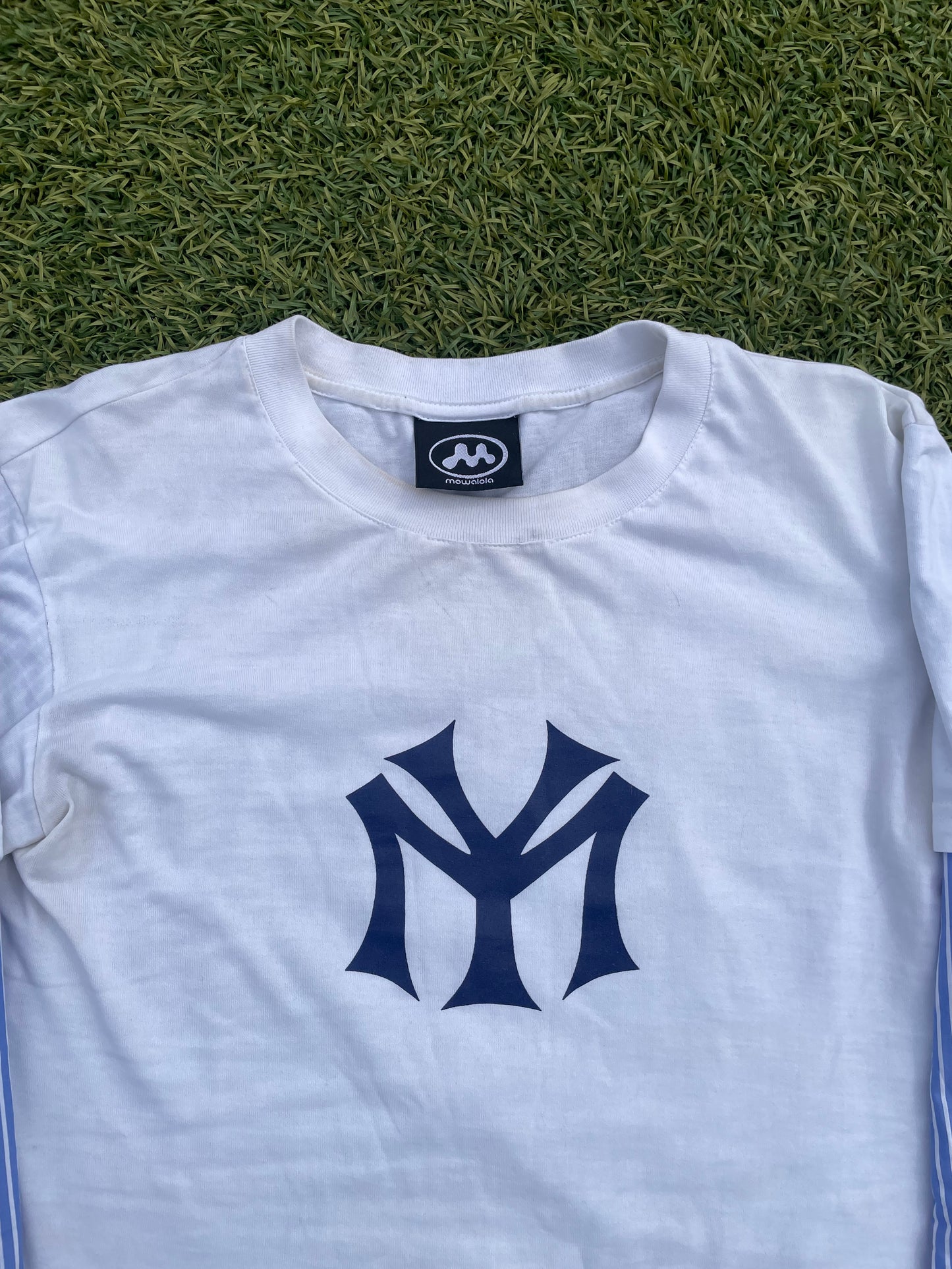 FW23 Mowalola 'NYC' Logo Hybrid Stripe Button Up Shirt