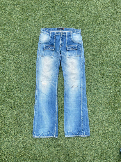 SS06 “T” - Undercover Distressed Chuut Cargo Denim