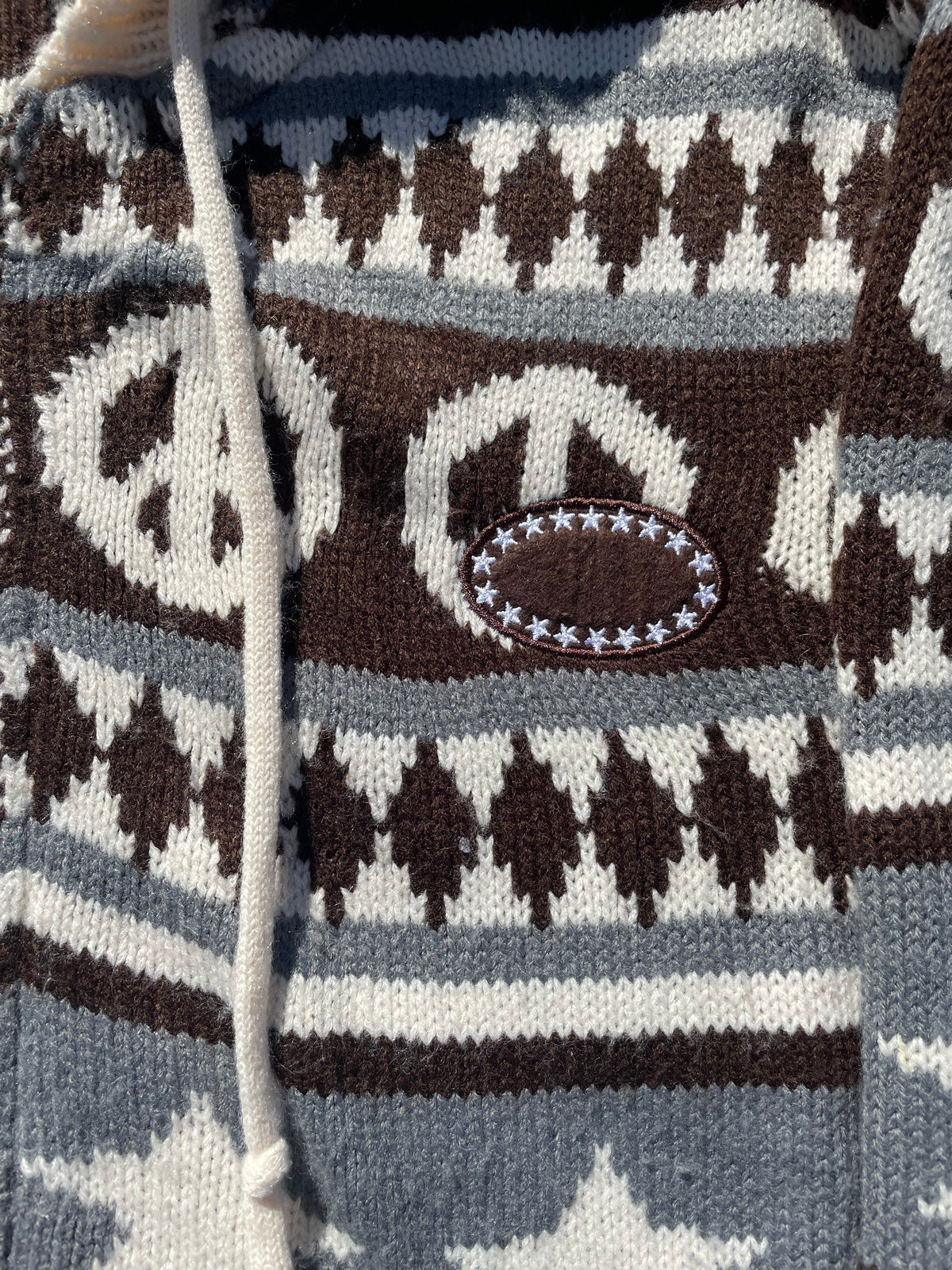 AFB Peace Knit Zip Up Hoodie