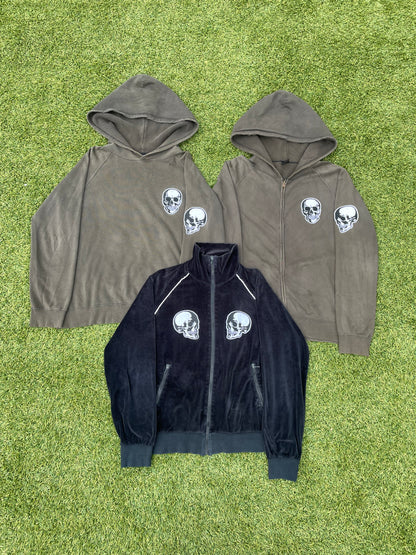 SS04 “Dream Baby Dream” - Number (N)ine Double Skull Velour Track Jacket