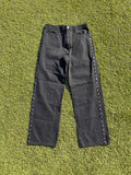 AFB Studded Super Baggy Black Denim