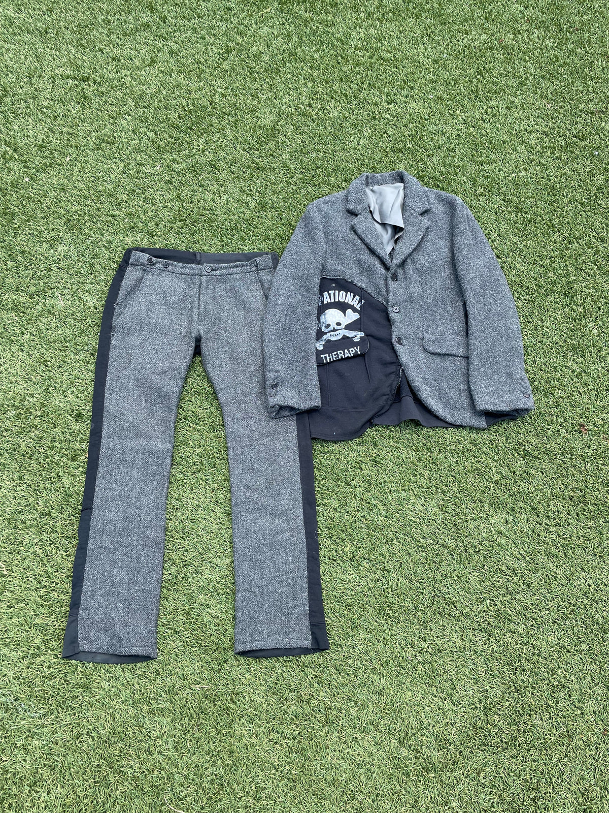 AW03 “Paperdoll” - Undercover Wool Hybrid Suit