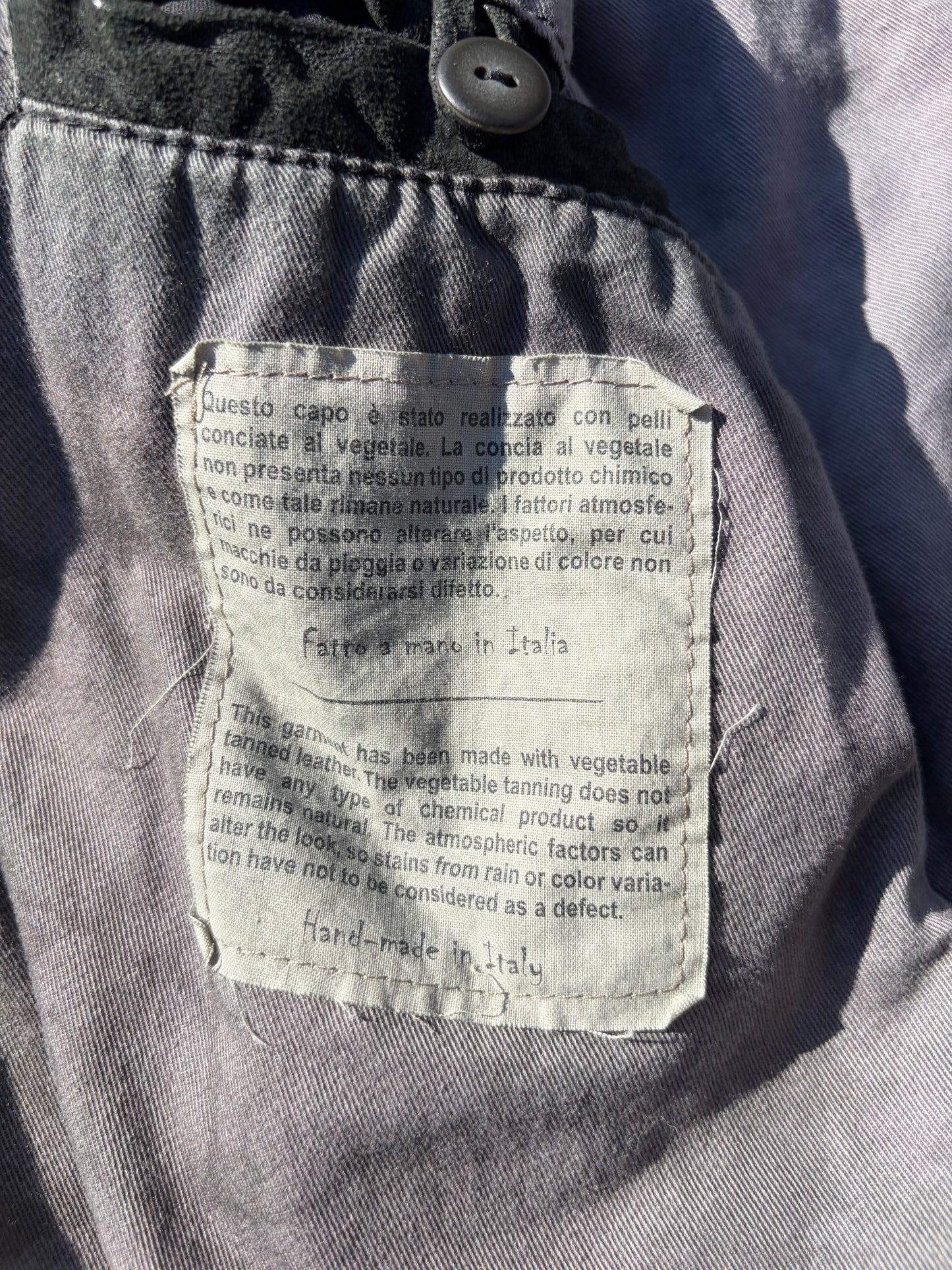 Giorgio Brato Dyed Suede Italian Moto Leather Jacket