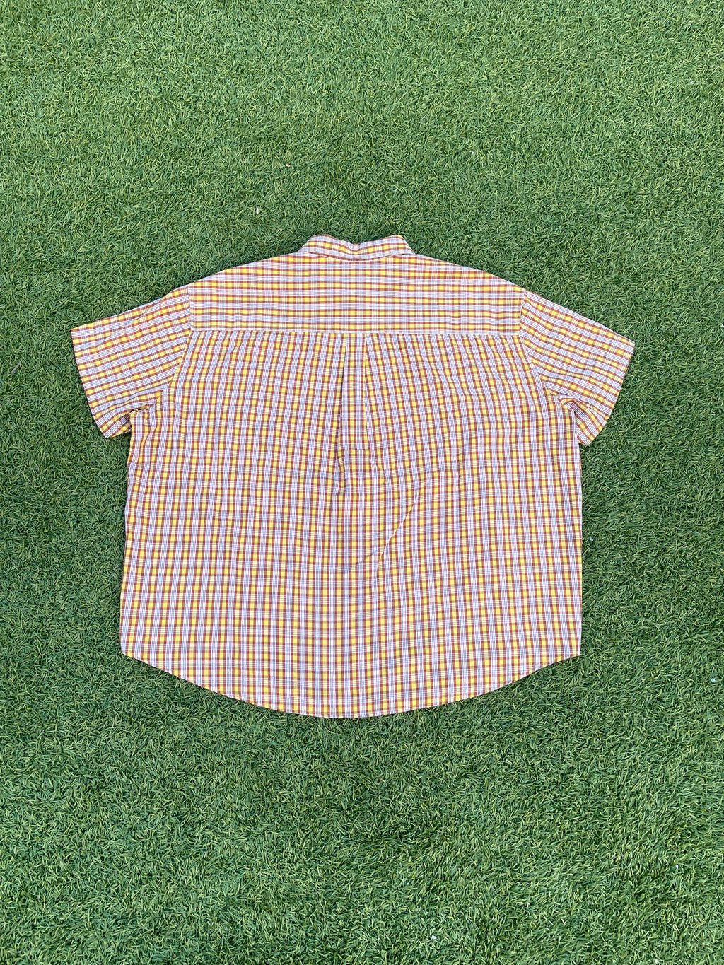 Aris Tatalovich American Idol “Contestant 80564” Plaid Button Up Shirt