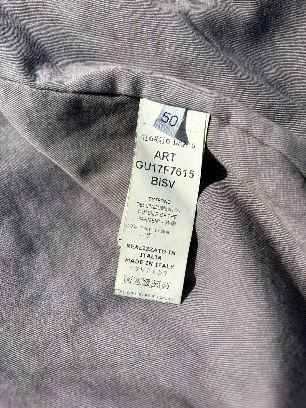 Giorgio Brato Dyed Suede Italian Moto Leather Jacket