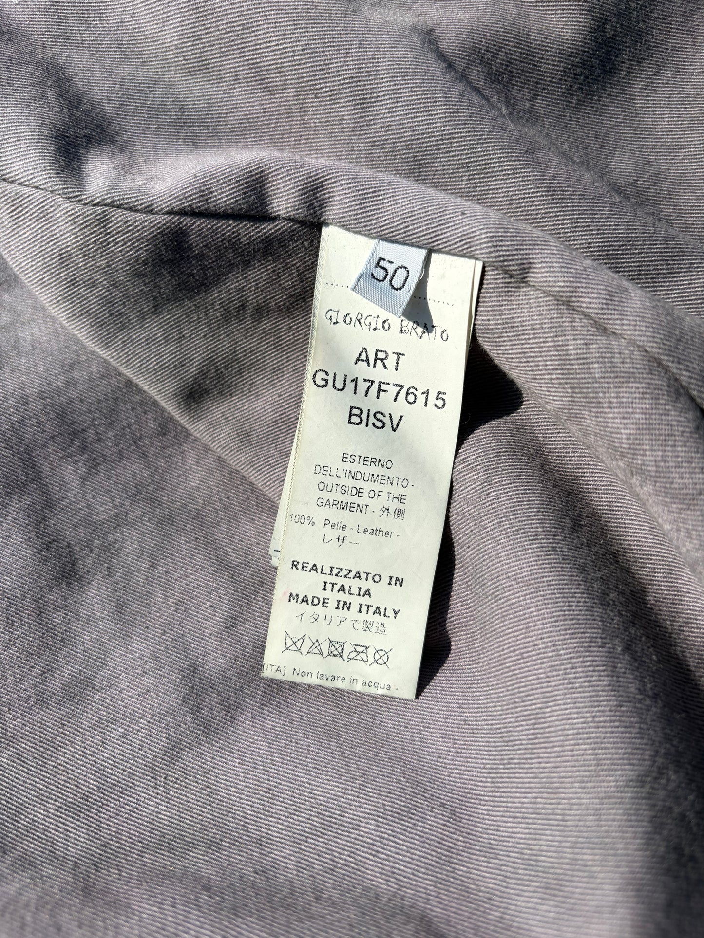 Giorgio Brato Dyed Suede Italian Moto Leather Jacket