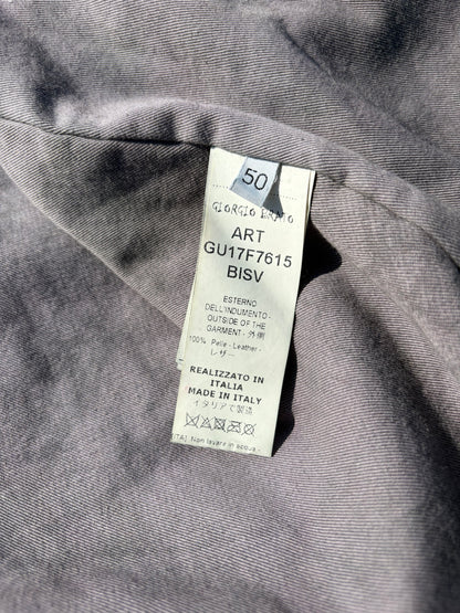 Giorgio Brato Dyed Suede Italian Moto Leather Jacket