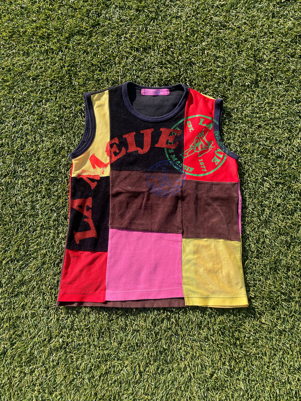 AD2005 Junya Watanabe Multi-Color ‘La Meije’ Patchwork Tank Top