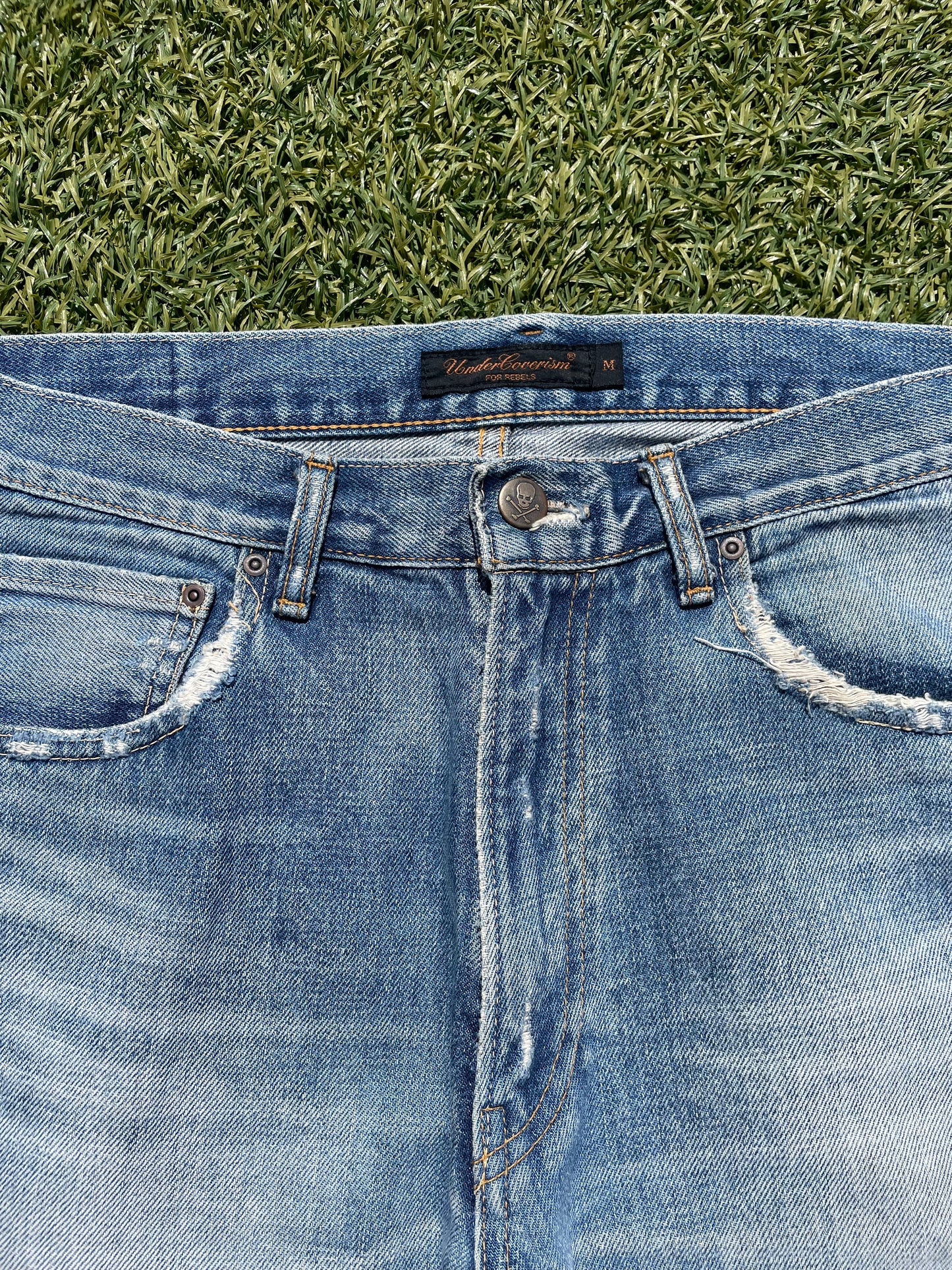 AW04 “Languid” - Undercover ‘52’ Lightwash Distressed Denim