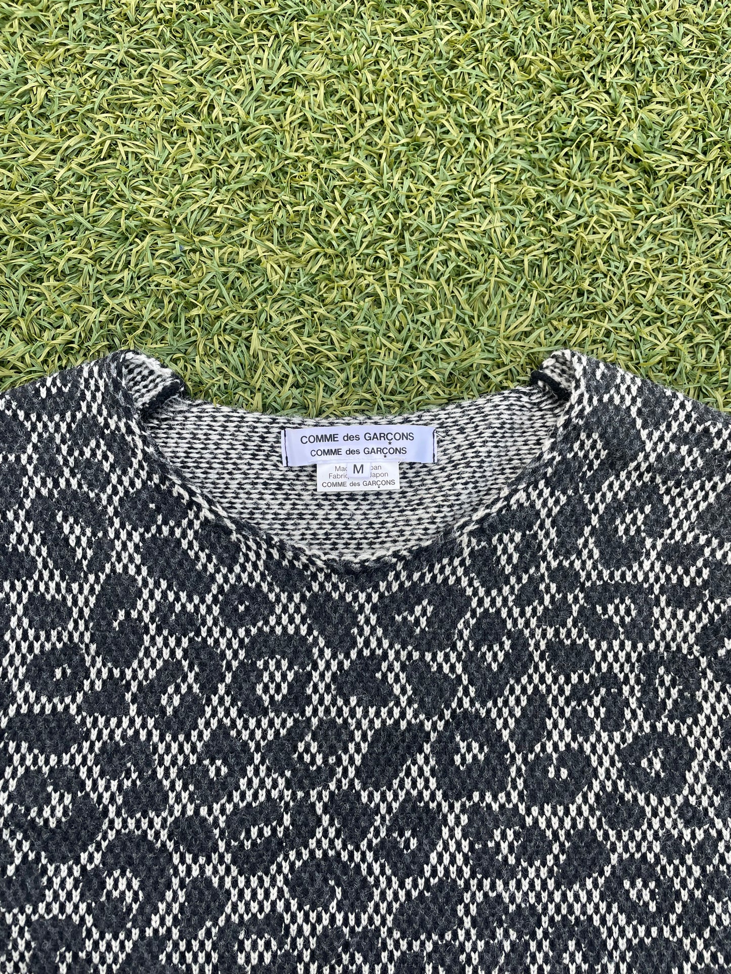 AD2020 Comme Des Garçons Leopard Print Knit Sweater