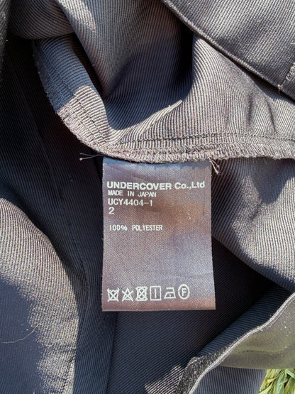 SS20 Undercover Pleated Spider Web Silk Button Up