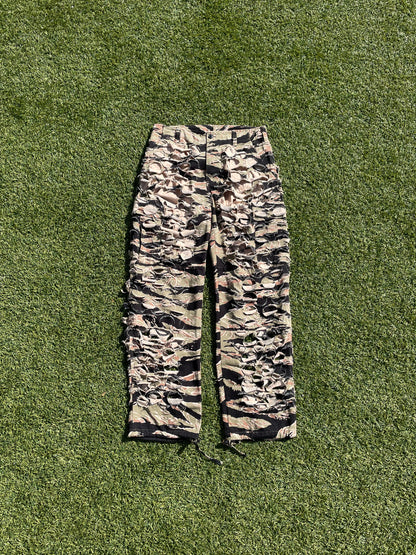 AW18 Vetements Laser Cut Tiger Camo Cargo Pant