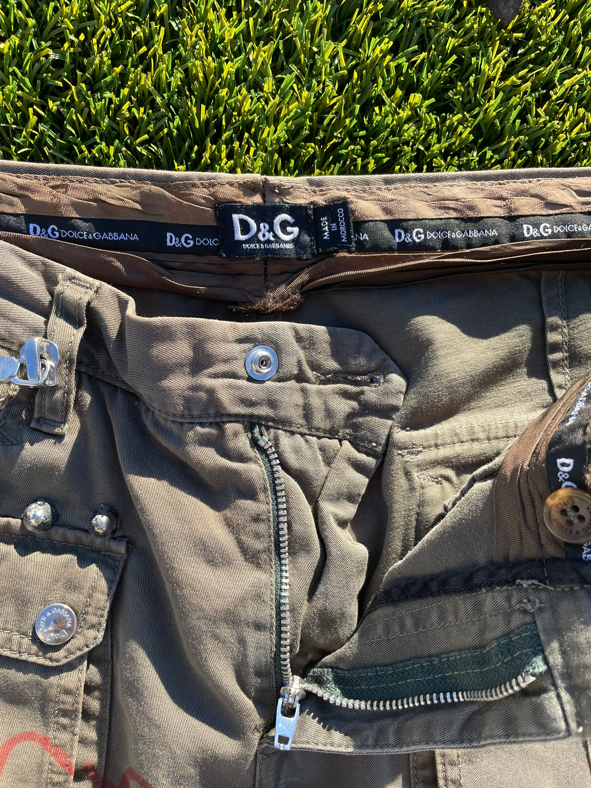 1/1 Dolce & Gabbana X Nyree Patchwork Utility Cargo Pant
