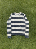AW02 “Modern Age” - Number (N)ine Distressed Knit Stripe Sweater