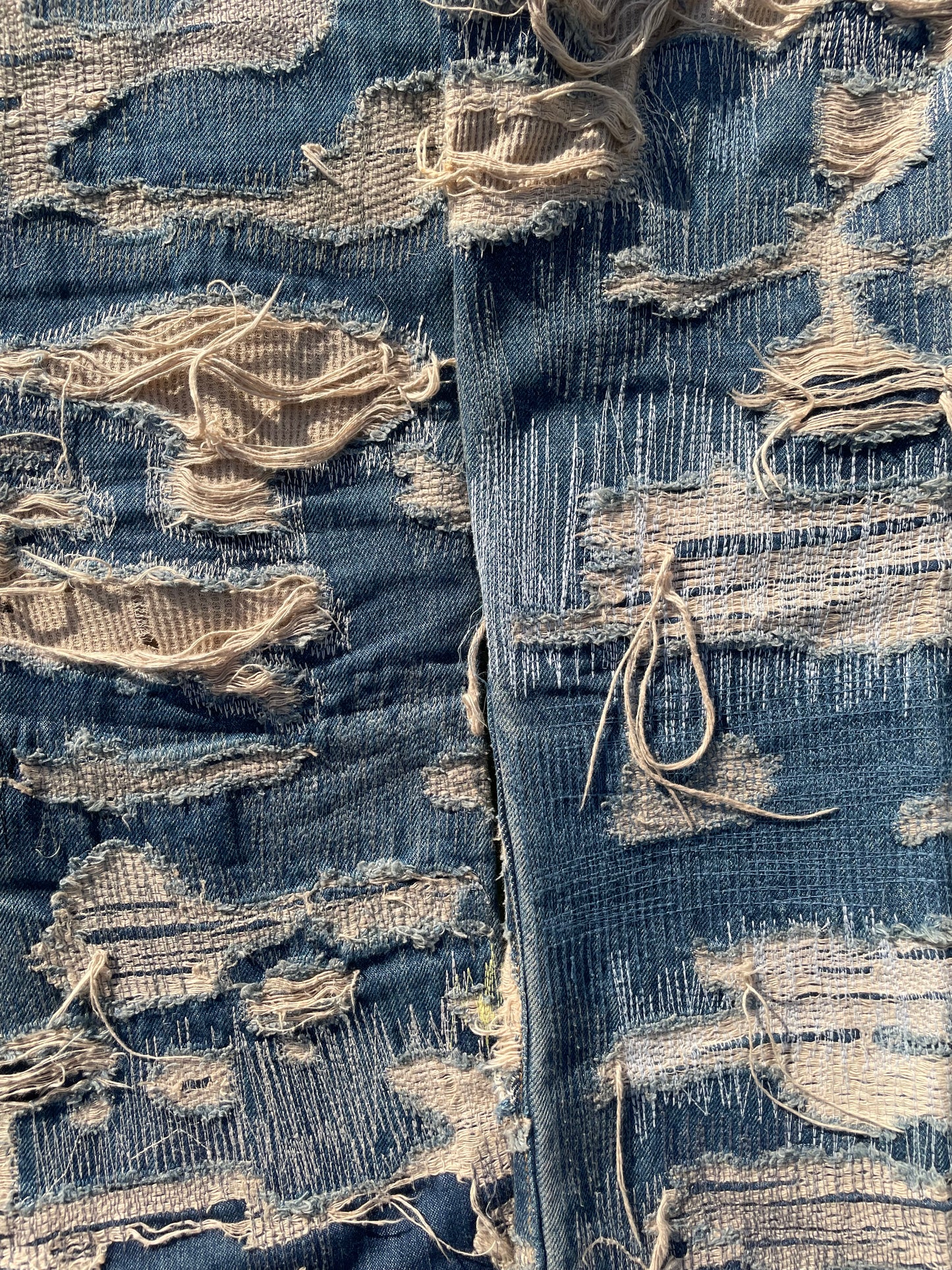 AW05 “Arts & Crafts” - Undercover ‘85’ Lightwash Boro Denim