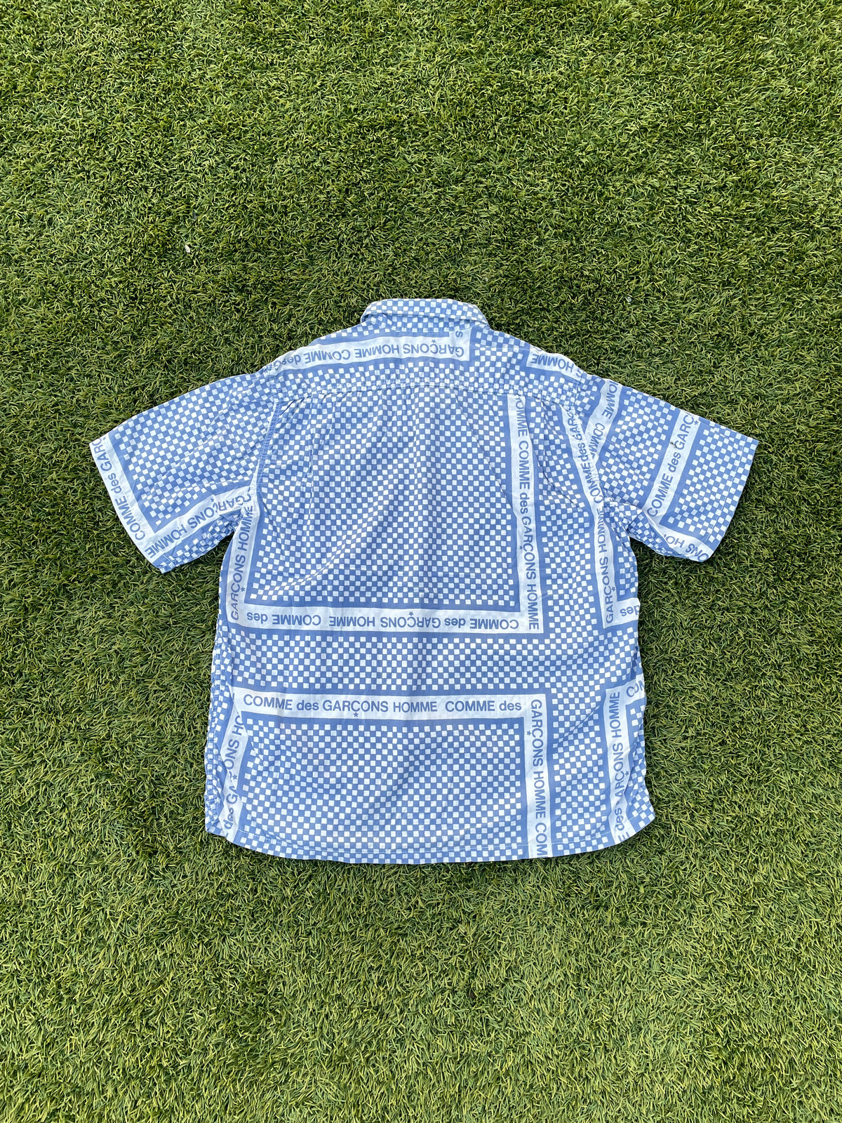 AW2003 Comme Des Garçons Homme Checkered Print  Button Up