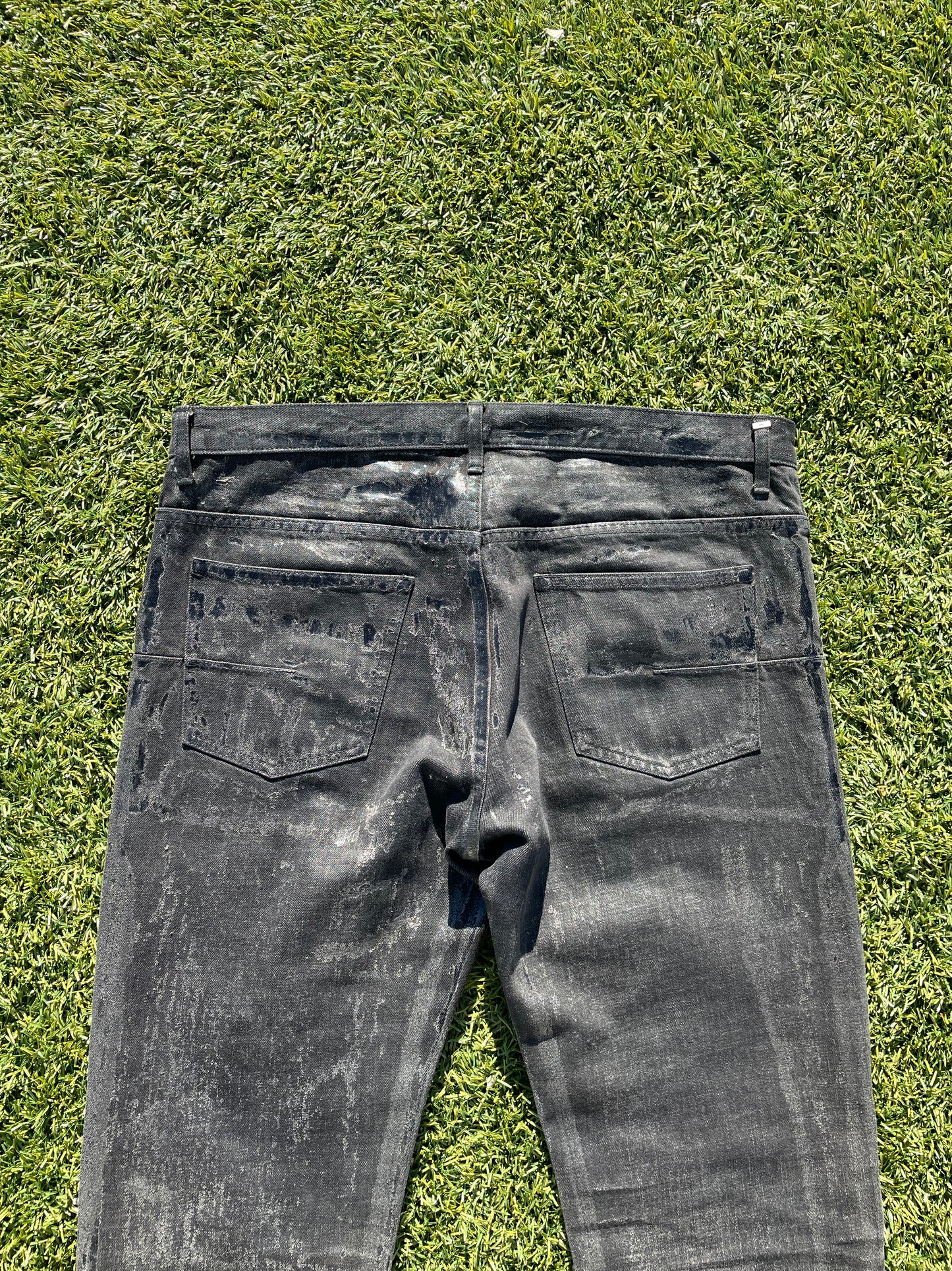 AW05 “In The Morning” - Dior By Hedi Slimane Black Waxed Luster Denim