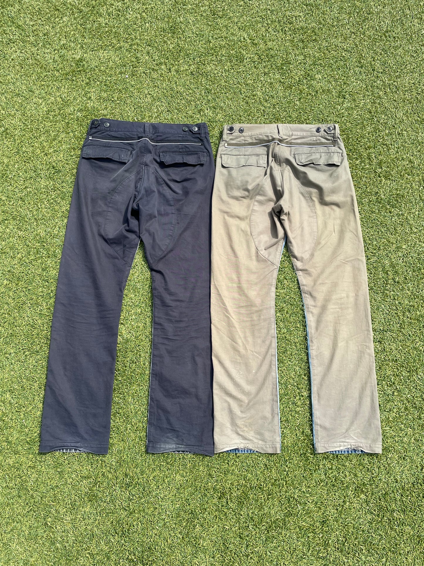 SS06 “T” - Undercover Convertible Utility Cargo Hybrid  Distressed Denim