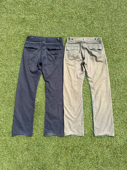 SS06 “T” - Undercover Convertible Utility Cargo Hybrid  Distressed Denim