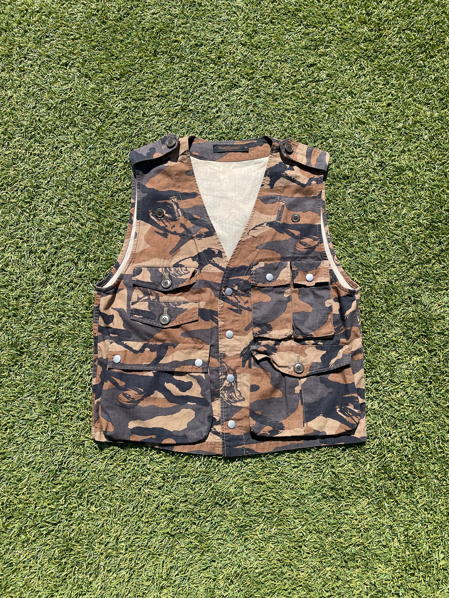 AW03 “Paperdoll” - Undercover Osama Camo Print Utility Cargo Vest