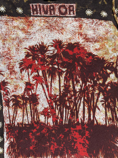 1990s Jean Paul Gaultier Homme Palm Trees Mesh T-Shirt