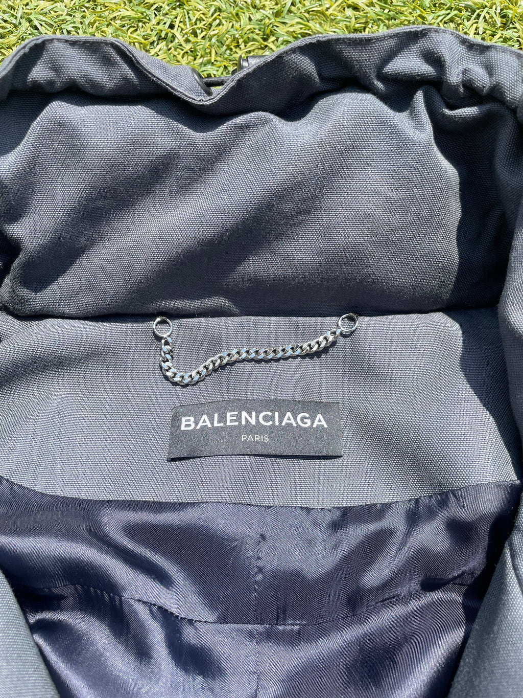 AW17 Balenciaga C-Shape Grey Campaign Parka Jacket