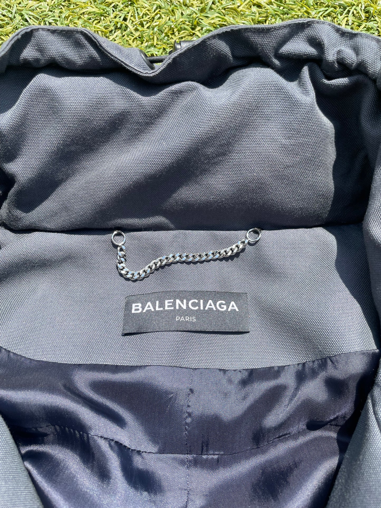 AW17 Balenciaga C-Shape Grey Campaign Parka Jacket