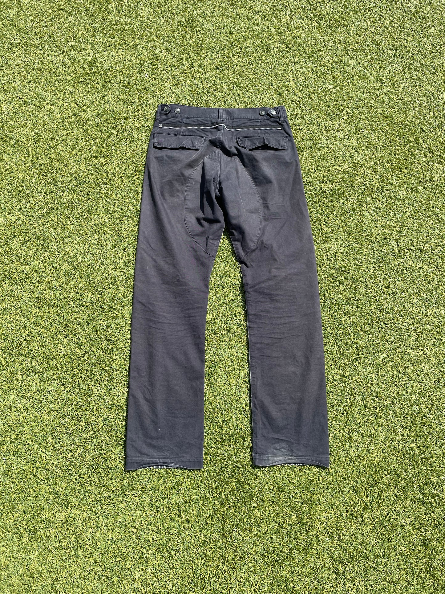 SS06 “T” - Undercover Convertible Utility Cargo Hybrid  Distressed Denim